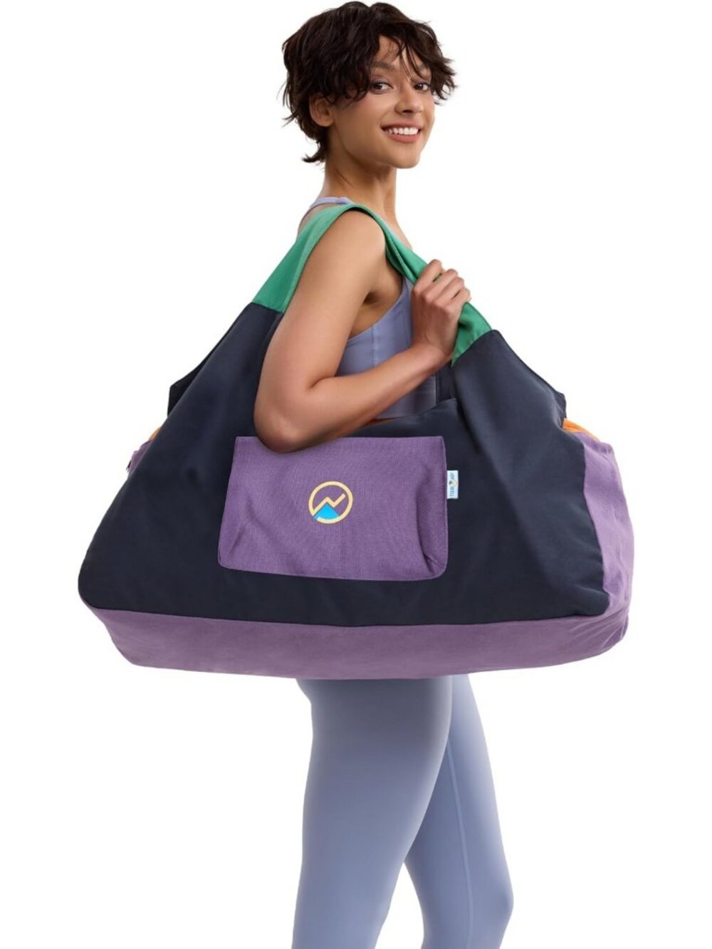 Extra Large Yoga Mat Bag with 3 Zipper Pockets - Versatile Yoga Carrier & Tote